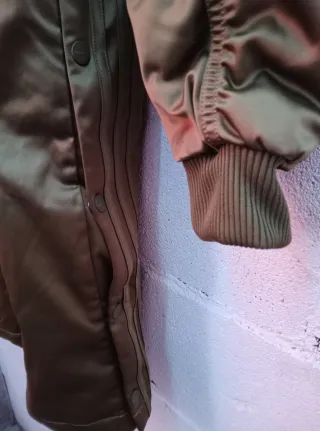 Chaqueta Adidas larga mujer verde oliva