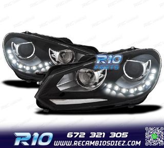 FAROS VOLKSWAGEN VW GOLF 6 FONDO NEGRO DRL