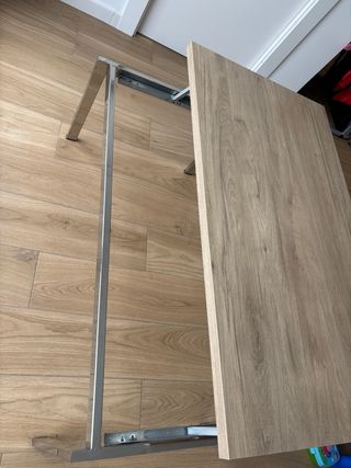 Mesa de salón roble natural elevable