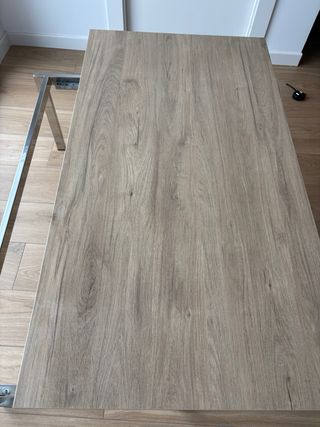 Mesa de salón roble natural elevable