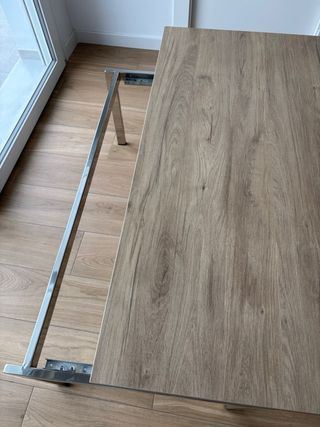 Mesa de salón roble natural elevable