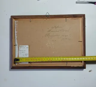 Quadro Vyacheslav Belyaev olio cornice in legno