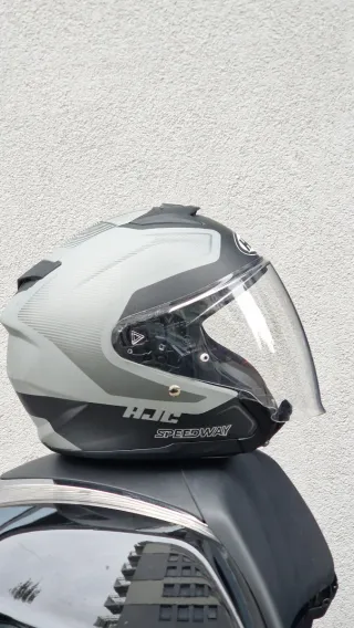 Casco Moto Jet HJC Speedway Gris