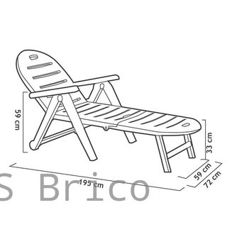 Tumbona Caimán Wengué