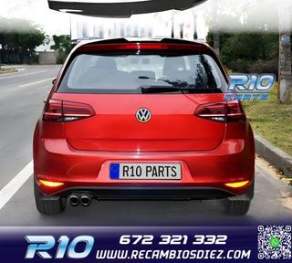 ALERON SPOILER VOLKSWAGEN VW GOLF 7 7.5 12-20 NEGRO BRILLO