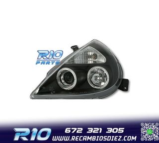FAROS PARA FORD KA 96-08 OJOS ANGEL FONDO NEGRO