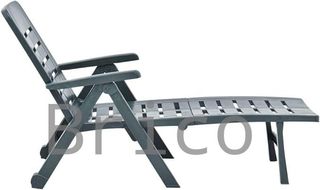 Tumbona Plegable Smeraldo con Ruedas Verde