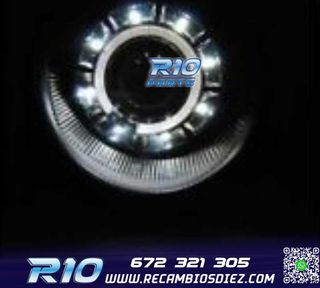 FAROS PARA VOLKSWAGEN VW LUPO 98-05 LUZ DIURNA OJOS ANGEL FO