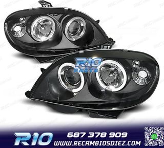 FAROS CITROEN SAXO 99-04 OJOS ANGEL FONDO NEGRO