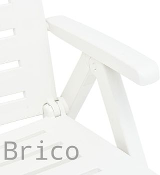 Tumbona Plegable Smeraldo con Ruedas Blanca