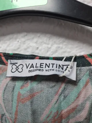 Vestido estampado multicor