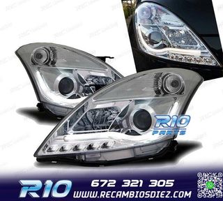 FAROS SUZUKI SWIFT 10-17 TUBE LIGHT FONDO CROMO