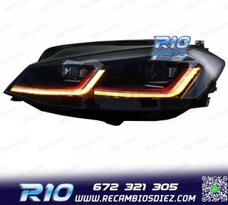 FAROS VOLKSWAGEN VW GOLF 7.5 17-19 FULL LED DINAMICOS LOOK G
