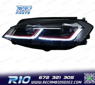 FAROS VOLKSWAGEN VW GOLF 7.5 17-19 FULL LED DINAMICOS LOOK G