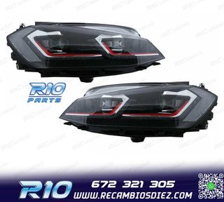 FAROS VOLKSWAGEN VW GOLF 7.5 17-19 FULL LED DINAMICOS LOOK G
