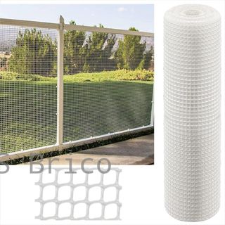 Malla Plástica - 18x20 mm - 1,00x25 m - Blanca