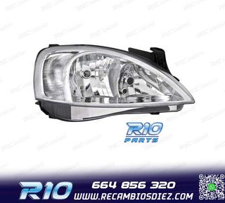FAROS PARA OPEL CORSA C 00-06 FONDO CROMO