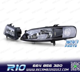 FAROS PARA OPEL VECTRA B 99-02 FONDO NEGRO