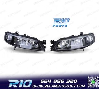 FAROS PARA OPEL VECTRA B 99-02 FONDO NEGRO