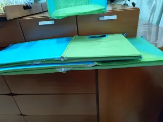 3 Cajas de tela plegables organizadoras