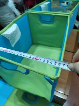 3 Cajas de tela plegables organizadoras