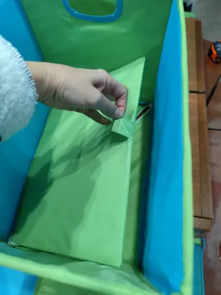 3 Cajas de tela plegables organizadoras