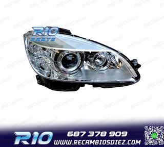 FARO DCH XENON PARA MERCEDES CLASE C W204 07-11 FONDO CROMO