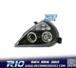 FAROS PARA FORD KA 96-08 OJOS ANGEL FONDO NEGRO