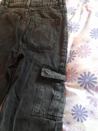 Pantalón cargo vaquero negro Talla 34