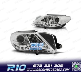 FAROS PARA VOLKSWAGEN VW PASSAT CC 08-12 LUZ DIURNA FONDO CR