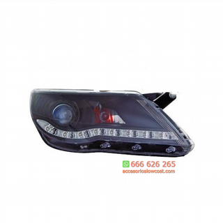 FAROS LUZ DIURNA LED TIGUAN 07-11.CRISTAL CLARO-N