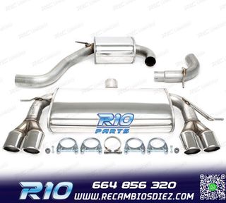 SILENCIOSO ESCAPE AUDI A3 8P 03-12 DOBLE 2.0TFSI