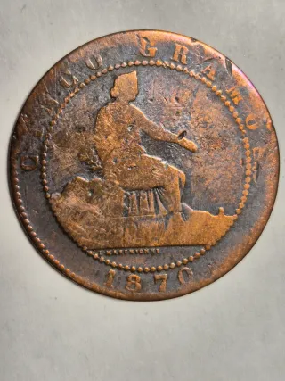 Lote 11 Monedas Españolas Siglo XIX  1870-1878