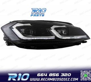 FAROS FULL LED DINAMICOS VOLKSWAGEN VW GOLF 7.5 17-19 LOOK R
