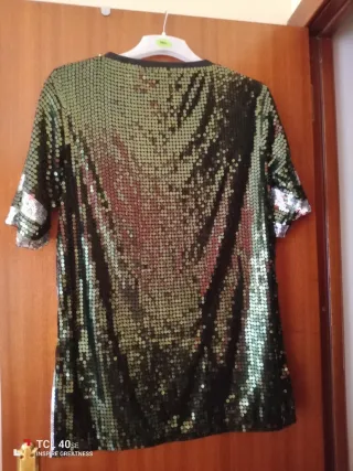 Vestido fiesta lentejuelas talla única