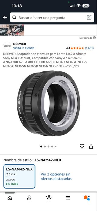 Adattatore Lente M42 per Sony NEX E-Mount NEEWER