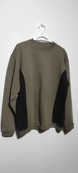 Sudadera Quiksilver verde con logo grande espalda