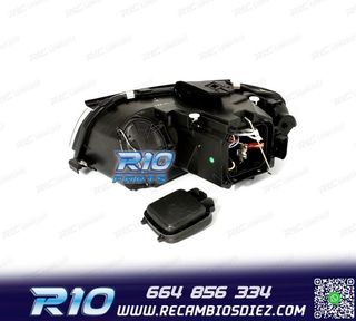 FAROS AUDI A3 8P 03-08 FONDO CROMO LUZ DIURNA LED
