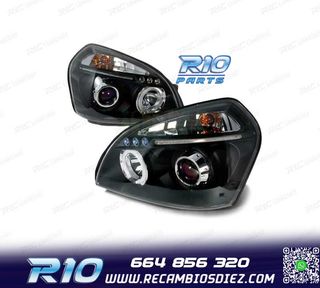 FAROS HYUNDAI TUCSON 04-10 OJOS ANGEL FONDO NEGRO