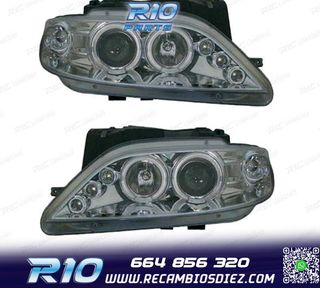 FAROS CITROEN XSARA 97-99 OJOS ANGEL FONDO CROMO