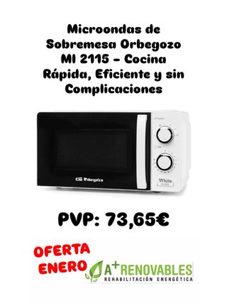 Microondas Orbegozo MI 2115 Sobremesa