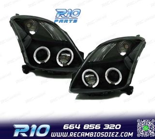 FAROS SUZUKI SWIFT 05-10 OJOS ANGEL NEGRO