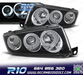 FAROS SKODA FABIA 99-07 OJOS ANGEL FONDO NEGRO