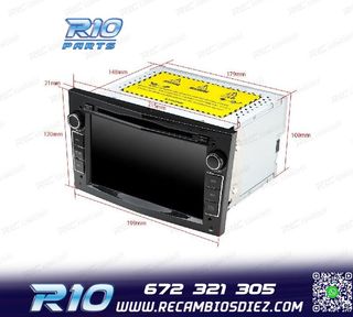 RADIO GPS ANDROID 11 PARA OPEL ASTRA H VIVARO ZAFIRA VECTRA