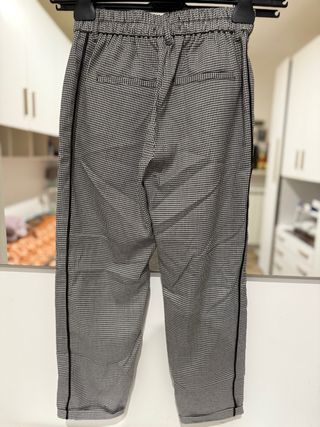 Pantaloni leggeri a scacchi sportivo/elegante