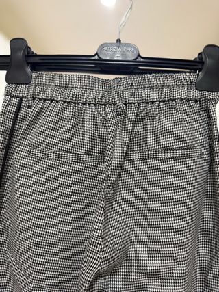 Pantaloni leggeri a scacchi sportivo/elegante
