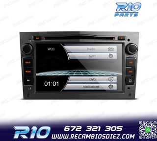 RADIO NAVEGADOR 7" PARA OPEL COLOR GRIS OSCURO USB GPS TACTI