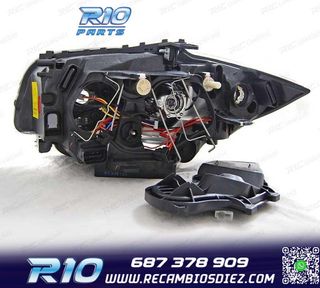 FAROS BMW E81 E87 E82 E88 04-11 OJOS ANGEL FONDO NEGRO