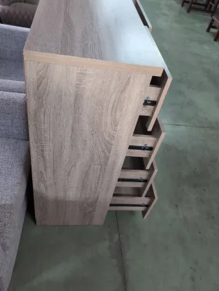 Cómoda 5 cajones madera