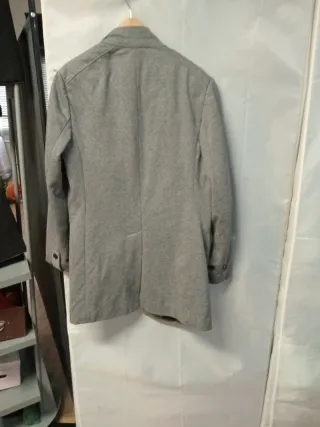 Abrigo Zara Gris Hombre